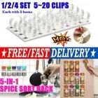 Clip Kitchen Spice Gripper Strip Jar Rack Storage Holder Wall Cabinet Door