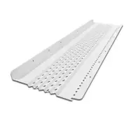 Gutter Guard by Gutterglove Strainers All-Aluminum Snap/Lock-In White Finish