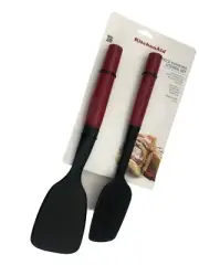 New KitchenAid Empire Red HERA Set of 2 Spoon Spatula & Short Turner