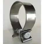 Aunger Exhaust Single Bolt Clamp 2.5" Ss430 H/Duty Construction Single Pack - ASBC250SS