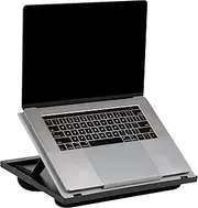 Mind Reader LTADJUST-GRY Adjustable 8 Position Top Desk with Cushions, Monitor, Laptop Lap Holder, Gray