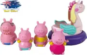 TOMY Peppa's Bath Bundle Pack Multicoloured Kids Bath Toy Set E73319