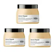 3X SERIEEXPERT Absolut Repair Gold Quinoa 500ml Absolut Repair Instant Resurfac
