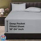 Royale Linens Extra Deep Pocket Twin Fitted Sheet Only - Twin Size Deep Pocke