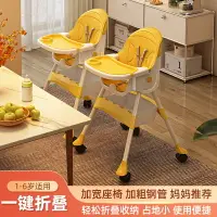 在飛比找樂天市場購物網優惠-椅子家用小戶型兒童餐椅嬰幼兒可折疊餐桌椅0-6歲寶寶多功能餐