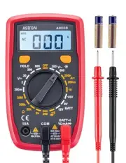 Digital Multimeter Tester 2000 Counts with DC AC Voltmeter and Ohm Volt Black