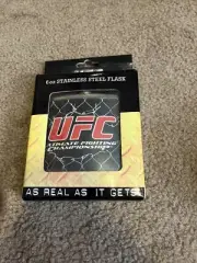 UFC 6 Oz Stainless Steel Flask 2008 Zuffa Never Used. Brand New. Mint! L@@K
