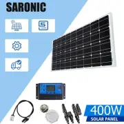 18V 400W Fixed Solar Panel Kit Mono Generator Caravan Camping Charger Controller