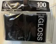 Eclipse Ultra Pro MTG Deck Protector Sleeves Black Pro Gloss 100 Standard