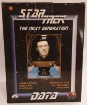 STAR TREK : DATA HAND COLD CAST PORCELAIN BUST MADE IN 1998
