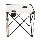 Foldable Camping Table with 2 Cup Holders Lightweight Furniture Stable Heavy