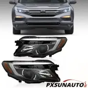 LH+RH For 2016-2021 Honda Pilot/ Ridgeline 17-20 Halogen Headlights Pair Black (for: Honda)
