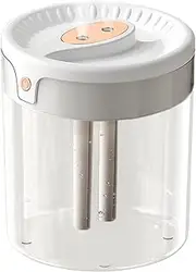 Air Humidifier, 2L Small Aromatherapy Diffuser Cool Mist Air Humidifier USB Air Humidifier Cool Mist for Room Office (White)