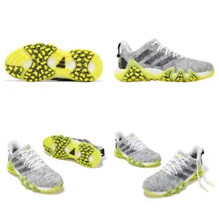 【adidas 愛迪達】高爾夫球鞋 Codechaos 22 男鞋 灰黃 防潑水 抓地 Boost 運動鞋 愛迪達(GX2616)