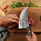 Boning Knife Kitchen Cleaver Butcher Chef Slicing Stainless Steel Wood Handle S