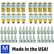 50pc Air Hose Compressor Fittings Heavy Duty Construction USA MADE I / M Style