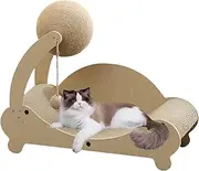 Cat Scratching Bed | Grinding Claw Sofa | Furniture Protector Scratcher Cozy Pet Exercise Bored with Ball for Cats Grinding Claw