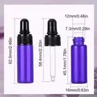 5ml Small Dropper Bottles Empty Essential Oil Glass Bottle Lotion Perfume Sample