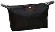 Diversity Land Travel Small Cosmetic Bag Cosmetic Case Makeup Bag Toiletry Organizer (Black)