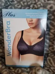 WonderBra W1985 44C Black All Around Smoothing Wire Free MSRP$56