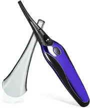 Mikinona Rechargeable Heated Eyelash Curler Wand Lash Tool with User Friendly Button Control Safety Comb Design for Effortless Makeup Touch Ups Anytime Anywhere