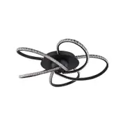 Lexi Lighting Irie Dimmable 5Lights LED Ceiling light - Black 58 cm