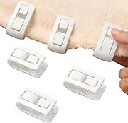 Quilt Covers Clip, 6 Quilt Holder Duvet Covers Clips, Non Slip Flexible Duvet Covers Clips, Quilt Clamp, Comforter Clip, Quilt Clips to Keep Duvet in Place, Bedding Accessories, White