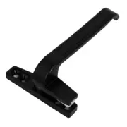 Casement Window Zinc Alloy Right Hand Screw Fixing Locking Handle Grip Black