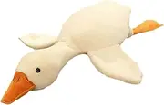 Swan Stuffed Animal, 5.5 lbs Weighted Animals Plush Toy Big Goose Duck Pillow for Anxiety Focus Gifts Kids, 35.43'' White