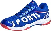 [SDEQA] Men's Badminton Tennis Shoes Lightweight Indoor Court Training Shoes Fashion Table Tennis Shoes Non-Slip