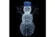 Christmas Decoration 3D Crystal Snowman 50, 80, 120cm LED Display Indoor/Outdoor