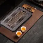 Portable Tea Set Accessory Square Kungfu Tea Table Bamboo Tea Tray Office Home