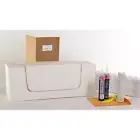 Cleancut Convertible Bathtub Conversion Kit 28.75" Non-Skid Polypropylene White