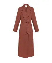 belt detail coat 1,2 Brown