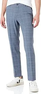 [SELECTED HOMME] Men's Slhslim-Liam Greyblu Chk TRS Flex B Noos Suit Trousers