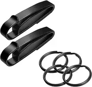 [HAIYISHIYE] Tactical Key Ring Holder, 2Pack Duty Belt Key Holder, Double Side Quick Release Key Clip for Police, Law Enforcement