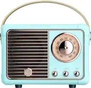 Retro Bluetooth Speaker,Wireless Vintage Small Speaker, Hands-Free Call,400mA...