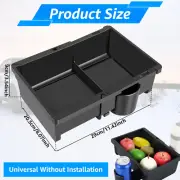Car Armrest Storage Box with 2 Cup Holder Adjustable Car Armrest Organiser jeMYj