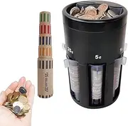 Coin Counter | Money Organizer for Coin - Change Organizer Storage Tubes for Home Business Shops Schools Stores