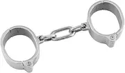 HGDTYRI Stainless steel oval bondage handcuffs role play handcuffs with lock, bondage hand cuff erotic restraint sex toy for men women(Männer)