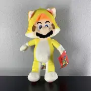 Nintendo Super Mario Plush 3D World 12" Cat Suit Mario Good Stuff 2023 NWT