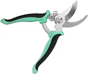 YUENTOEN Garden Pruning Shears, 7.5 Inch Stainless Steel Hand Gardening Scissors Snips Tool, Professional Garden Clippers Pruner with Safety Lock for Trimming Fruit, Flower, Plant, Leaves