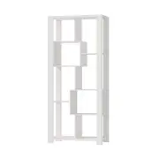 Oikiture Bookshelf Display Shelf Storage Cabinet Stand Organiser Bookcase White