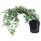 1 Pcs Artificial Hanging Plants Fake Potted Eucalyptus Hanging Plant for7241