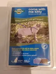 COME WITH ME KITTY~HARNESS & BUNGEE LEASH~MEDIUM FOR CATS UP TO 20LBS - NEW
