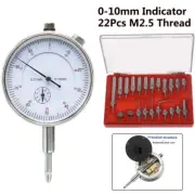 Dial Indicator 0-90-0 10.6*5.8*4.5cm 22Pcs 4.17*2.3*1.8inch High Sensitivity