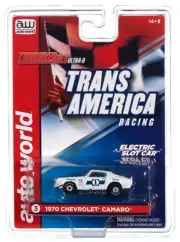AUTO WORLD *XTRACTION* HO SLOT TRANS AMERICA 1970 Chevrolet Camaro Chaparral NIP
