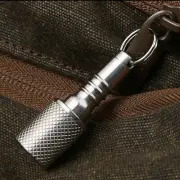 Titanium Alloy Waterproof Container Pill Box Travel Survival EDC Tool Keychain