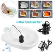 Ion Ionic Detox Foot Bath Spa Machine w/ Tub Array Cell Cleanse Health Care Tool