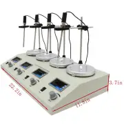 Multi-joint Type 4 Head Magnetic Heating Stirrer 110V 25W*4 2200r/min Lab Tester